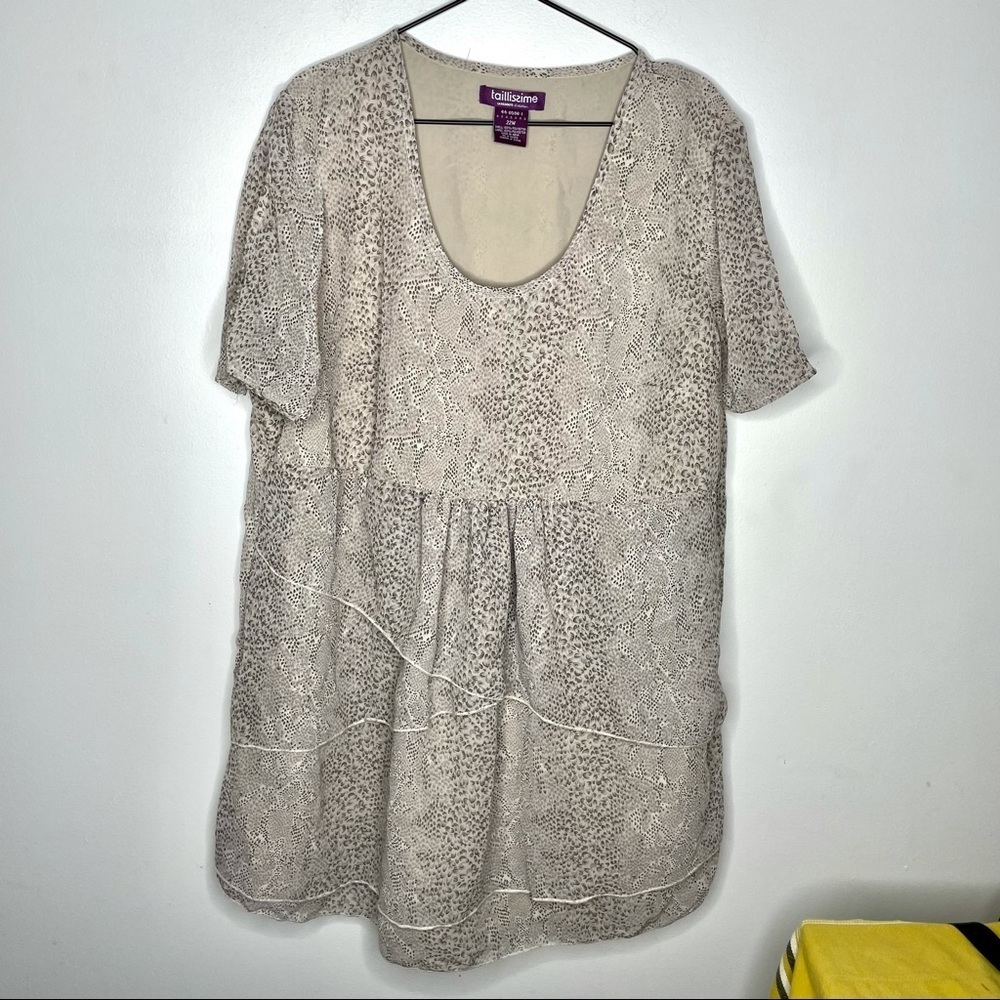 Taillissime Layer Babydoll Tunic Womens 22W